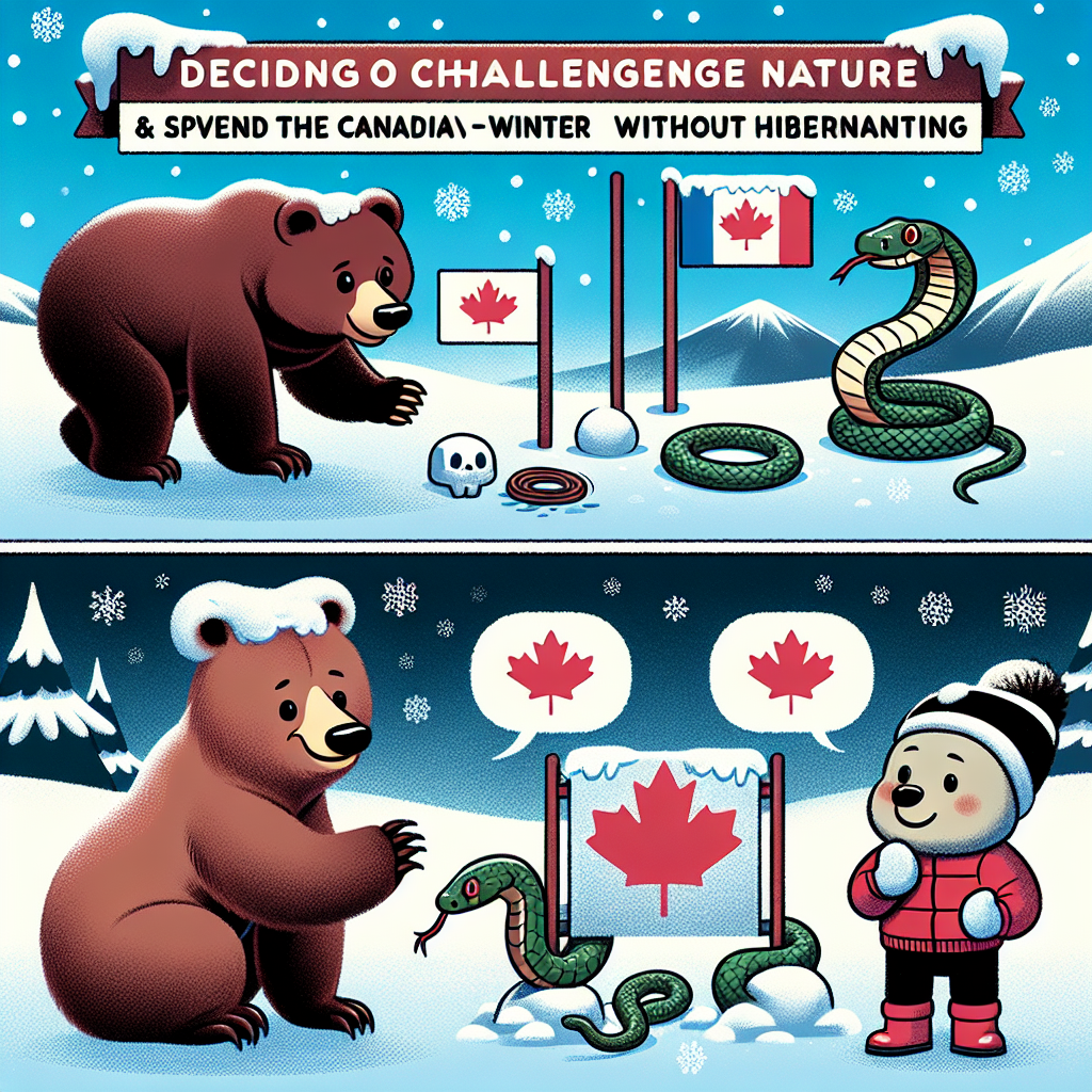 La Extraordinaria Aventura de Otoño: Un Oso y una Serpiente Desafían el Invierno Canadiense
