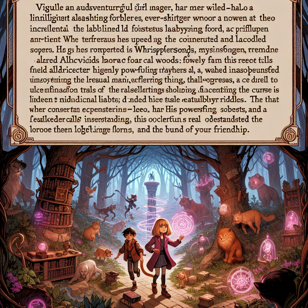 The Secret of Whispersong Woods: An Enchanting Adventure of Friendship and Magic